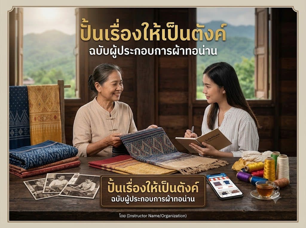 Story on textile: ปั้นเรื่องให้เป็นตังค์ ฉบับผู้ประกอบการผ้าทอน่าน
